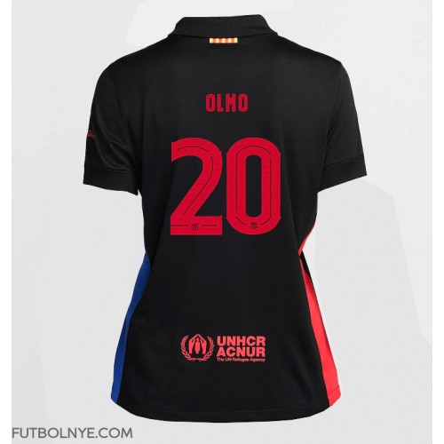 Camiseta Barcelona Dani Olmo #20 Visitante Equipación para mujer 2024-25 manga corta